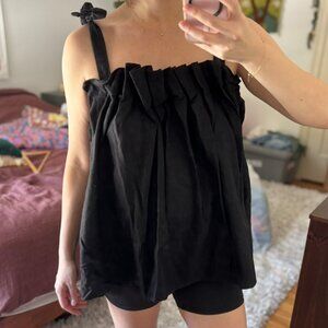 Toni Woven Silk Top (O/S)